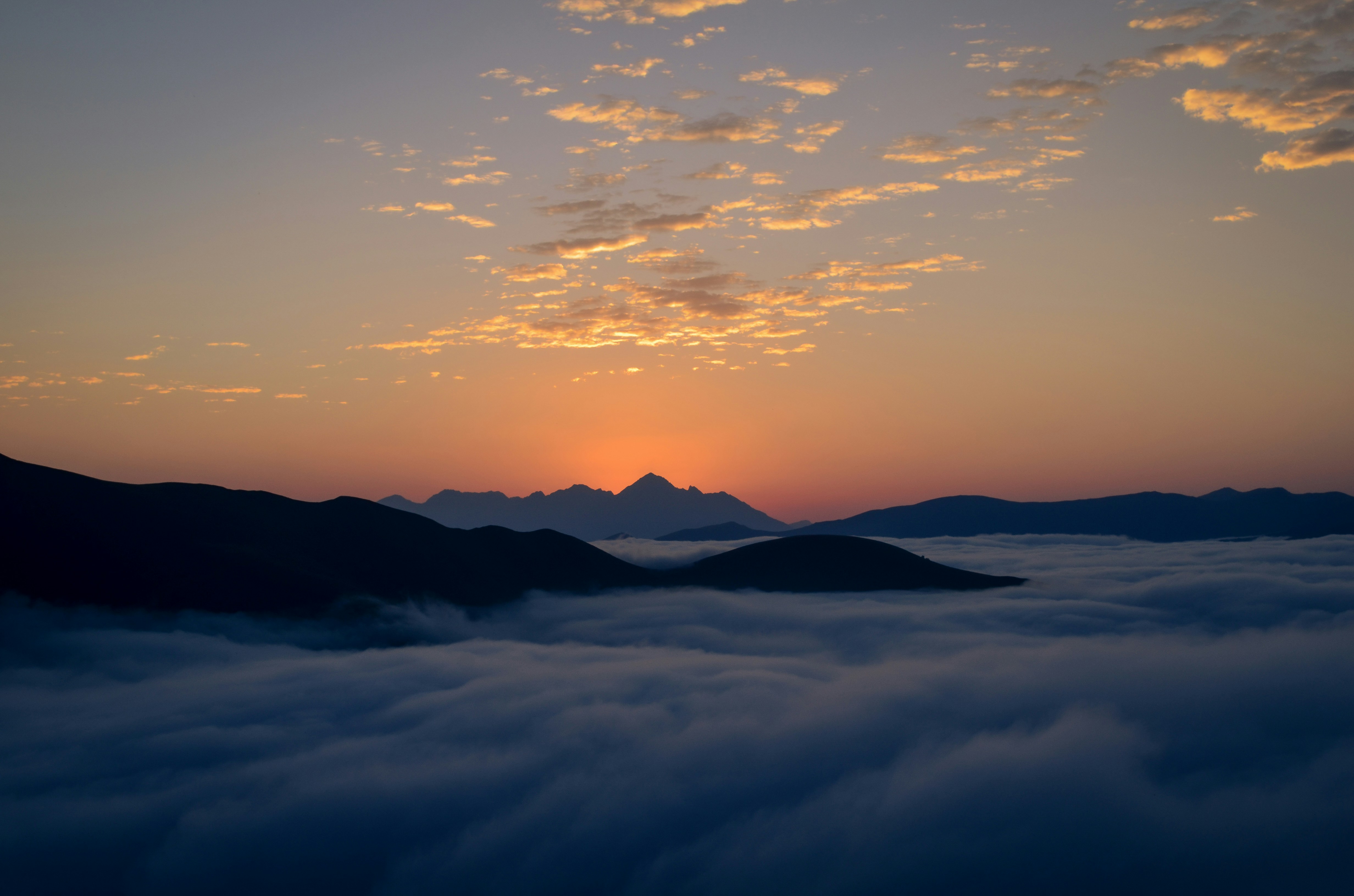 Coucher de soleil sur les Pyrénées